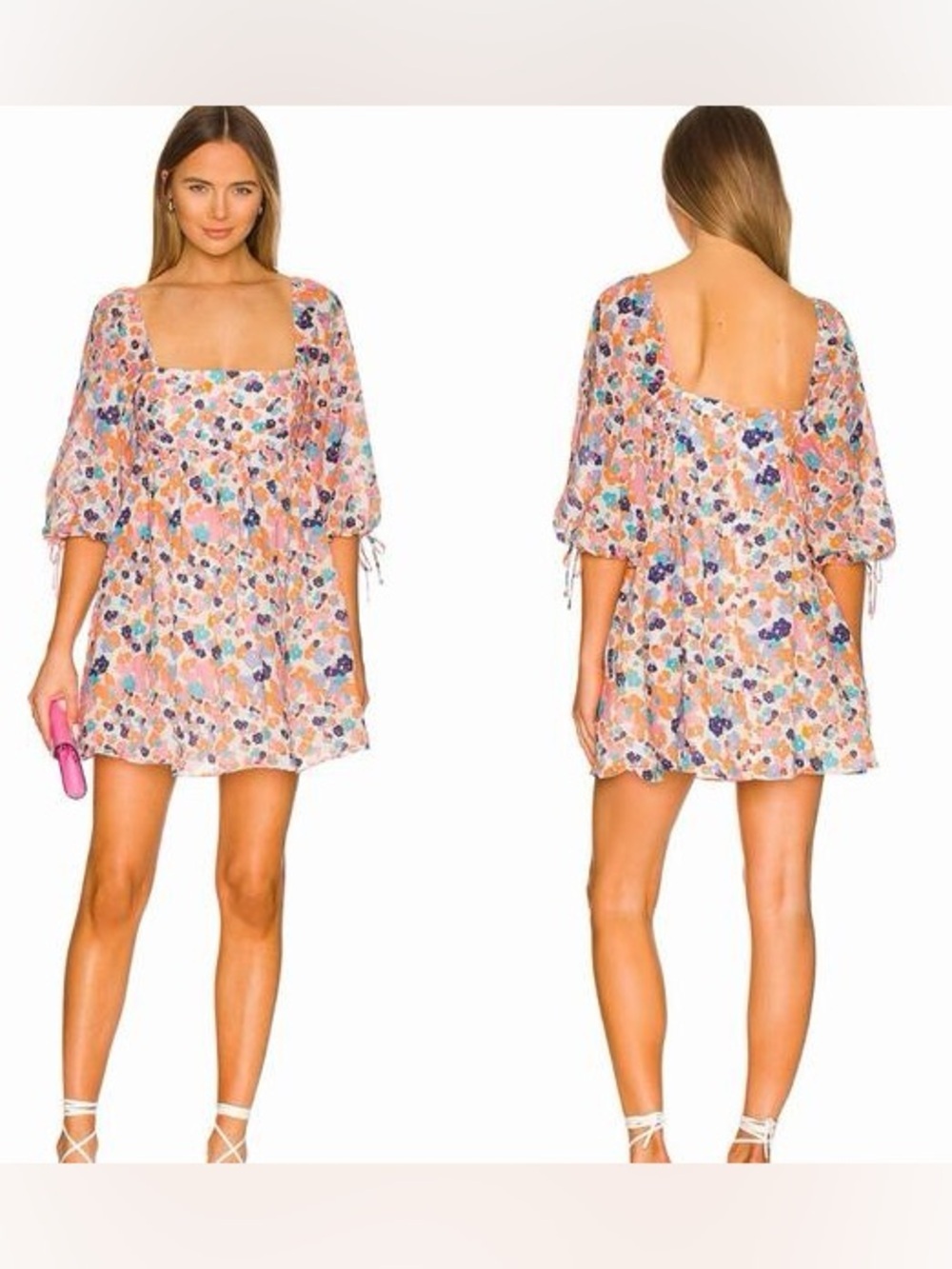 Amanda Uprichard Darling Floral Mini Madagascar Dress S - Picture 2 of 13
